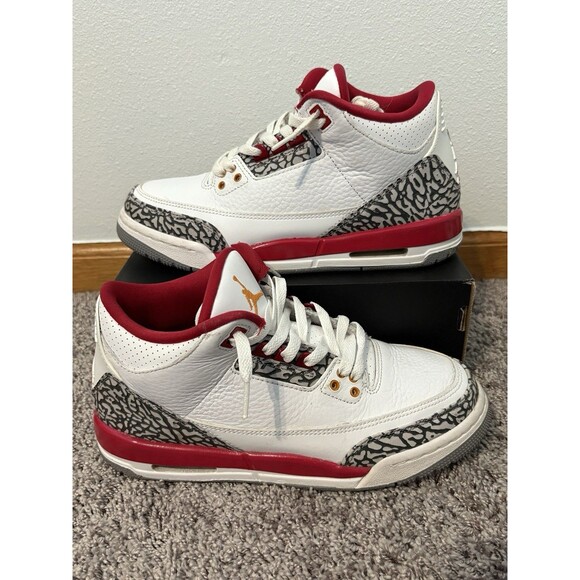 Size 7 - Jordan 3 Retro “Cardinal Red” - Picture 1 of 5